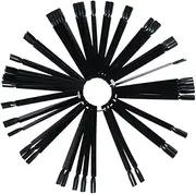 EPIGEIST 2pcs Fan Shaped Nail Display Boards Nail Tips Palette and Color Display Smooth Design Convenient for Beginners and Professionals Black