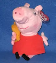 TY PEPPA PIG BEANIE BABY - NEW MINT TAGS UK EXCLUSIVE