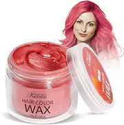 Temporary Hair Color for Kids, Magic Master Keratin Hair Wax Color Dye for Dark Hair Instant Colored Hair Gel Hairstyle Wax Cream Mud Pomade 3.4 Oz Girl Gifts, Party, Cosplay & Halloween (Red)