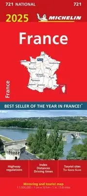 France 2025 - Michelin National Map 721 by Michelin Folded Book