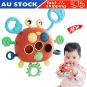 Baby Montessori Toy Pull String Activity Motor Skills Sensory Toys Kids Gifts ZR