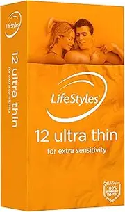 LifeStyles Ultra Thin Condom, 12 count