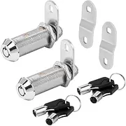 Sissinda Cam RV Storage Locks Keyed Alike, 1-1/2" Fits 1-1/4" Max Door Thickness, Compartment Locks for Camper Trailer Cabinet With Keys (2 Pack)