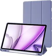 Case Compatible with Samsung Galaxy Tab S9 11 Inch 2023, SM-X710/X716B/X718U, Case with S Pen Pen Holder, Trifold Stand Protective Case, Auto Sleep/Wake for Samsung Tab S9 Tablet, Blue Grey