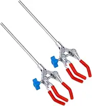 MUSISALY 2pcs Flask Clamp Lab Accessory Burette Clamp Flask Clip Test Tube Clamp Stand 3-finger Laboratory Clamp Experiment Equipment Lab Clamp Holder Test Tube Clip 3-prong Clamp