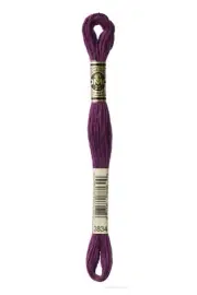 DMC - Color # 3834 - (Red Grape) -- Embroidery Floss -- Per Skein