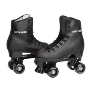 Skate Gear Roller Skates with Retro Quad Design for Kids and Adults - Black