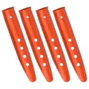 4 Pcs Tent Aluminum Nails Metal Ground Stakes Sand Spike Camping Pegs