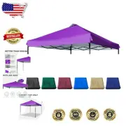 12x12 Waterproof Canopy Replacement Top with Air Vent - Silver Coated Purple