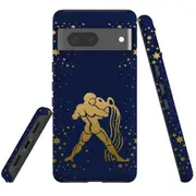 For Google Pixel 7 Case Tough Protective Cover Aquarius Drawing