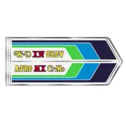 Akisu - Red A PRO MX Downtube decal - Old School BMX