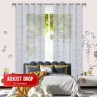 KIDS ROOM Sheer Eyelet Curtain RABBIT 220cm Drop for Bedroom Window WHITE AU