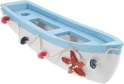 NOLITOY Detailed Mediterranean Ship Model Wooden Boat Decor Tabletop Art Home Office Accessory