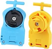 KICHOUSE 2pcs Gyro Burst Launcher Lightweight Portable Peg Top for Easy Desktop Accessory Random Practical Spinning Random Color