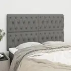 vidaXL Headboards 4 pcs Dark Grey 80 cm Fabric
