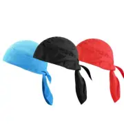 Cycling Pirate Skull Cap Du Rag QuickDry HeadWrap Do Doo Bandana Breathable Hat✔