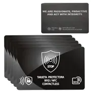 5Pcs Rfid Blocking Cards Contactless Nfc Debit Credit Card Passport Protector Blocker Badge Signal Isolation For Passport Case