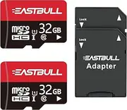 EASTBULL Micro SD Memory Cards 32GB Micro SDHC Memory Card + SD Adapter Smartphones Desktop Computers and Drones A1 U1 C10 V10 Full