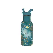 Sassi Stainless Steel Baby/Childrens Drink Bottle 500 ml Chewy The Elephant 12m+