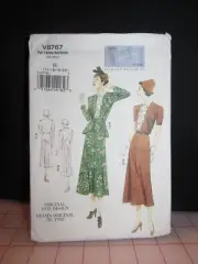 Vintage Vogue 1938 Dress Sewing Pattern Size 14-20 Vogue Uncut FF