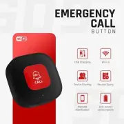 WiFi SOS Call Button Wireless Caregiver Pager Phone Alert Transmitter Emergency