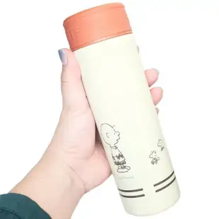 【Kamio】SNOOPY 史努比 不鏽鋼保冷保溫杯 400ml 復古的(餐具雜貨)(保溫瓶)