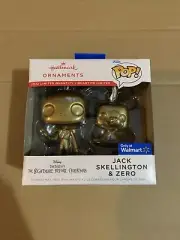 Hallmark FUNKO Disney Jack Skellington And Zero! Gold CHASE ORNAMENT Walmart NIB