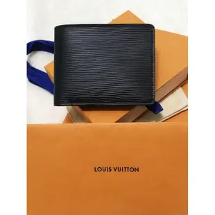 二手 LV  Louis Vuitton M60662 Multiple EPI 水波紋 皮革短夾