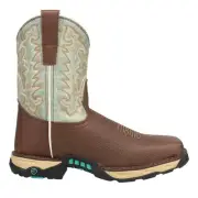 Corral Boots Farm And Ranch Square Toe Cowboy Womens Brown Casual Boots W5002