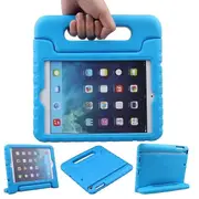 For Apple iPad Mini 1/2/3/4/5 kids Case, Kickstand Shockproof Protective Rugged Convertible Handle Stand Light Weight Kids Friendly Cover (Blue)