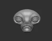 Alien invader science fiction extraterrstial custom head for action figure