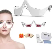 Eyelift Device, Red Light Therapy for Eyes Bags, Eye Lift Red Light Glasses, Microcurrent Under Eye Device for Dark Circles,Puffy Eyes and Relax Eyes Strain (2PC)