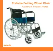 New 24"Ordinary Foldable Wheelchair Elderly Portable Disabled Lightweight*
