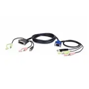 Aten 2L-7DX2U 1.8m USB VGA to DVI-A KVM Cable with Audio