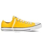 Converse Chuck Taylor CTAS Low Top Yellow Lemon Chrome Size Men 5.5 - Women 7.5