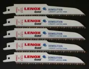 5 x LENOX 6066G GOLD DEMOLITION RECIPROCATING SAW BLADES 6" 152mm 6TPI