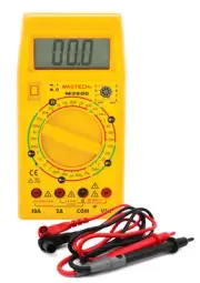 Digital Muiltimeter, 200mV - 1000 V - Testing Leads Included - Eisco Labs