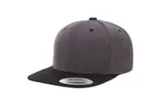 Flexfit Unisex Two Tone Classic Snapback Cap (Charcoal/Black) (One Size)
