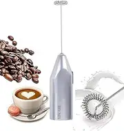 YBVABE Milk Frother Handheld, Coffee Stirrer for Milk Froth, Matcha Whisk with High Powered Improved Motor, Mini Whisk Electric Chocolate Shaker, Drink Mixer for Cappuccino, Frother Maker