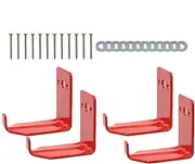 Fire Extinguisher Wall Mount, Fire Extinguisher Wall Mount | 4 Heavy Duty Brackets,Metal Fire Extinguisher Brackets with Screws for Fire Extinguishers 5-40lb