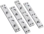 GRIRIW 4pcs Bed Hinge Accessories Heavy Duty Connecting Hinge for Bed Frames and Rails Thicken Round Nail Design Construction Easy Assembly and Repair