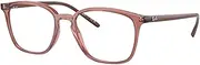 [Ray-Ban] RX7185 Eyeglasses Bundle: RX 7185 8234 Transparent Light Brown and Eyewear Cleaning Kit, Transparent Light Brown