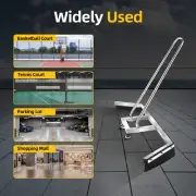 Rain Water Remover Rubber Strip Broom Stainless Steel Tennis Court Squeegee
