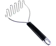 Stainless Steel Wire Masher, 10.24-Inch, Black