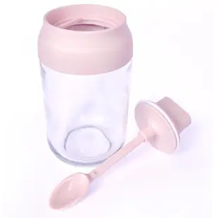 時尚勺蓋一體玻璃調味罐2入組(調味罐/調味瓶/香料罐)