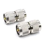 2PCS PL259 Male Plug to UHF Male PL-259 RF Coaxial Adapter Connector