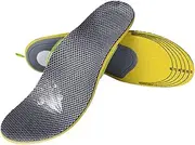 [ZSCAL] High Arch Support Pad, Men And Women Breathable Comfort Shock Absorption Arch Support Insoles, To Help Reduce Heel Pain, Plantar Fasciitis Knee, Back Pain And Achilles Tendonitis(Small-35-40)