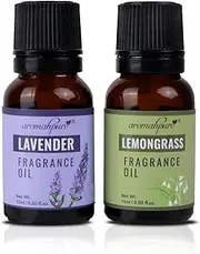 Aromahpure Fragrance Oil |30 ml|Pack of 2|Lavender,Lemongrass Aroma Oil for Home Fragrance|Best for Aromatherapy|Helps in concentration & meditation|Used in Diffusers, Candles, Air Fresheners, Soaps.