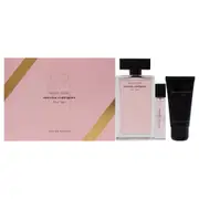 Musc Noir For Her by Narciso Rodriguez for Women - 3 Pc Set 3.3oz EDP Spray, 0.33oz EDP Spray, 1.6oz Body Lotion