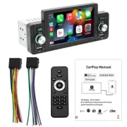 Single DIN Car Multimedia Player Radio Bluetooth FM USB For Carplay Android Auto